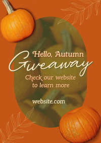 Hello Autumn Giveaway Poster