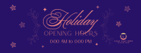 Opening Hours Facebook Cover example 2