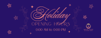 Elegant Holiday Opening Facebook Cover