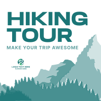 Awesome Hiking Experience Instagram Post Design