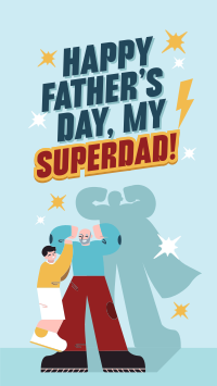 Superhero Father's Day Facebook Story