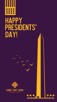 Presidents Day Obelisk  Instagram Story