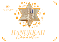 Hanukkah Family Postcard