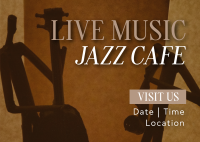 Cafe Jazz Postcard