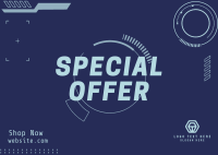 Techy Special Offer Postcard