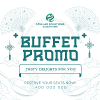 Elegant Oriental Buffet Promo Instagram Post