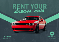 Car Rent Postcard example 4