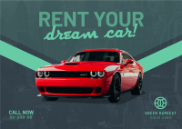 Dream Car Rental Postcard