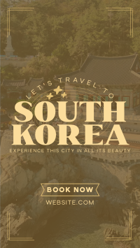Travel to Korea Instagram Story