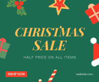 Cute Christmas Sale Facebook Post