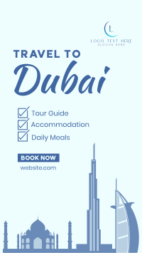 Dubai Travel Package Facebook Story