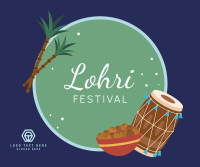 Lohri Fest Badge Facebook Post