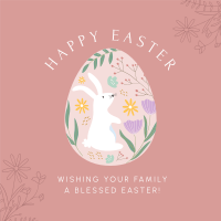 Decorative Easter Egg Linkedin Post