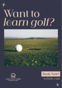 Sophisticated Golf Tournament Flyer