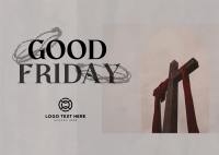 Good Friday Greeting Postcard