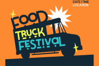 Food Truck Festival Pinterest Cover Image Preview