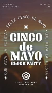 Cinco De Mayo Block Party Instagram Reel Image Preview