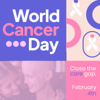 Funky World Cancer Day Linkedin Post