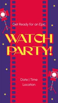 Quirky Watch Party Instagram Reel Image Preview