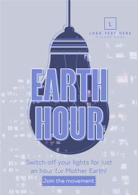 Earth Hour Light Bulb Flyer