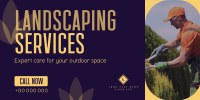 Professional Landscape Services Twitter Post