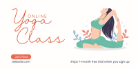 Online Yoga Class Twitter Post