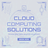 Techy Cloud Computing Instagram Post