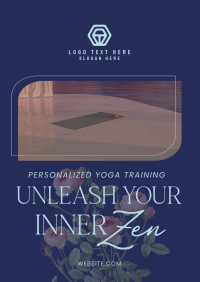 Yoga Floral Zen Flyer