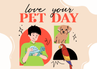 Loving Your Pet Postcard