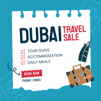 Dubai Travel Destination Instagram Post