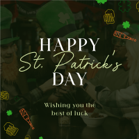 Shamrock Saint Patrick Instagram Post Design