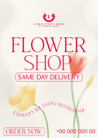 Flower Shop Delivery Flyer