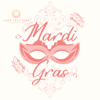 Decorative Mardi Gras Instagram Post