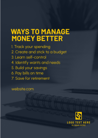 Ways to Manage Money Poster