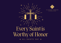 Honor Thy Saints Postcard Image Preview