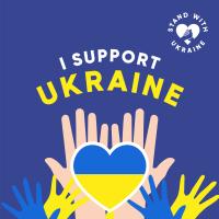 I Support Ukraine Linkedin Post