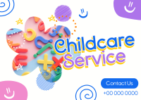 Doodle Childcare Service Postcard