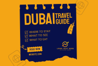 Dubai Travel Destination Pinterest Cover