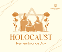 Holocaust Memorial Facebook Post Design