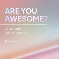 Are You Awesome? Instagram Post Design