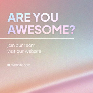 Are You Awesome? Instagram Post Image Preview