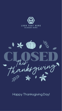 Closed for Thanksgiving YouTube Short