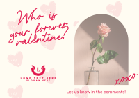 Valentine's Date Postcard