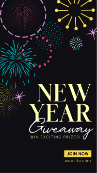 Circle Swirl New Year Giveaway Instagram Reel Image Preview