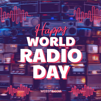 Celebrate World Radio Day Instagram Post Design