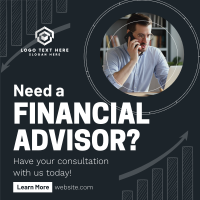 Professional Financial Advisor Instagram Post Design