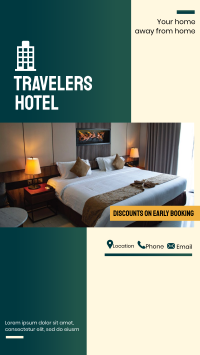 Travelers Hotel Instagram Story