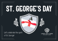 St. George's Day Celebration Postcard