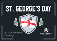 St. George's Day Celebration Postcard Image Preview