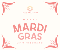 Festive Mardi Gras Facebook Post